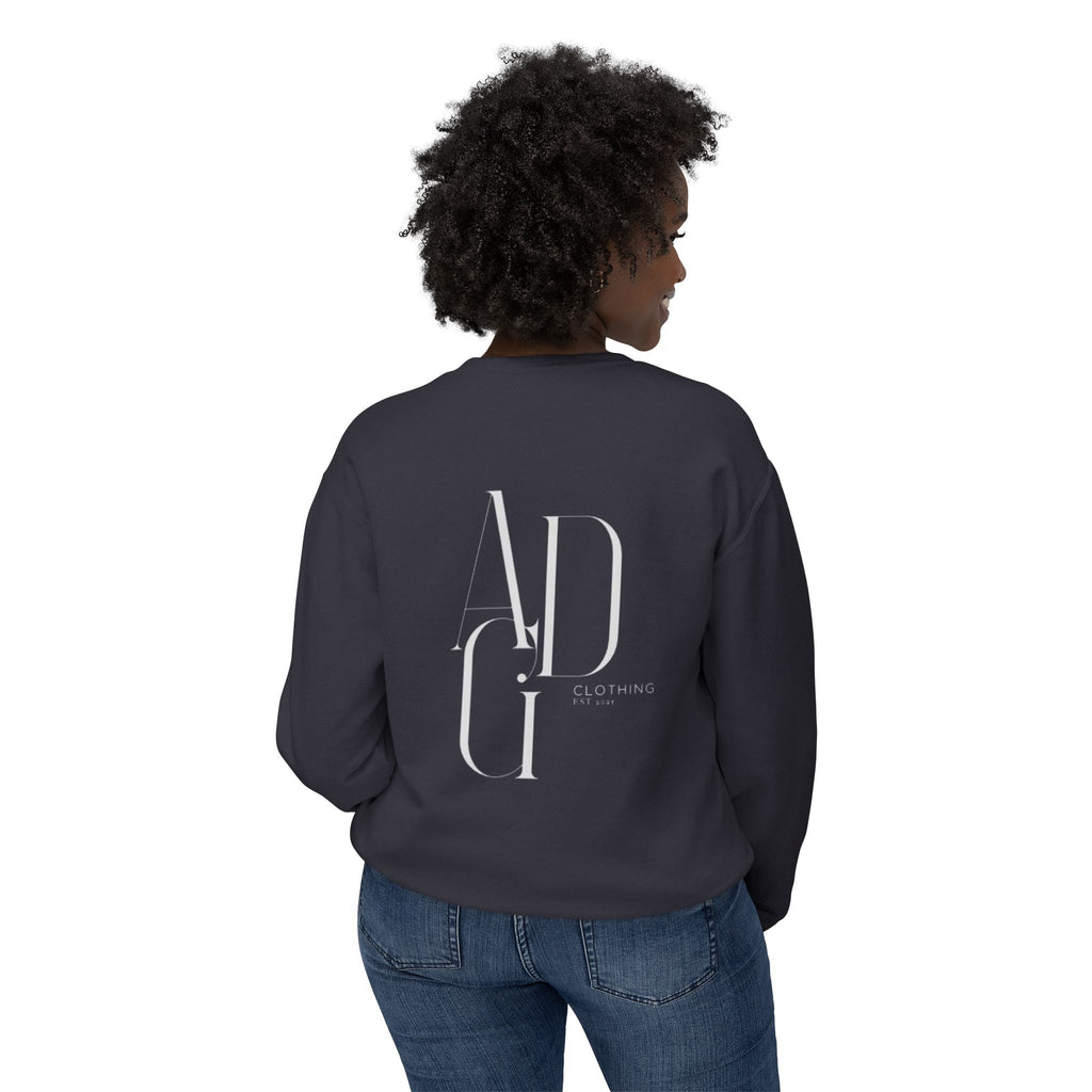 ADG Logo Crewneck Sweatshirt — Lightweight Casual Pullover
