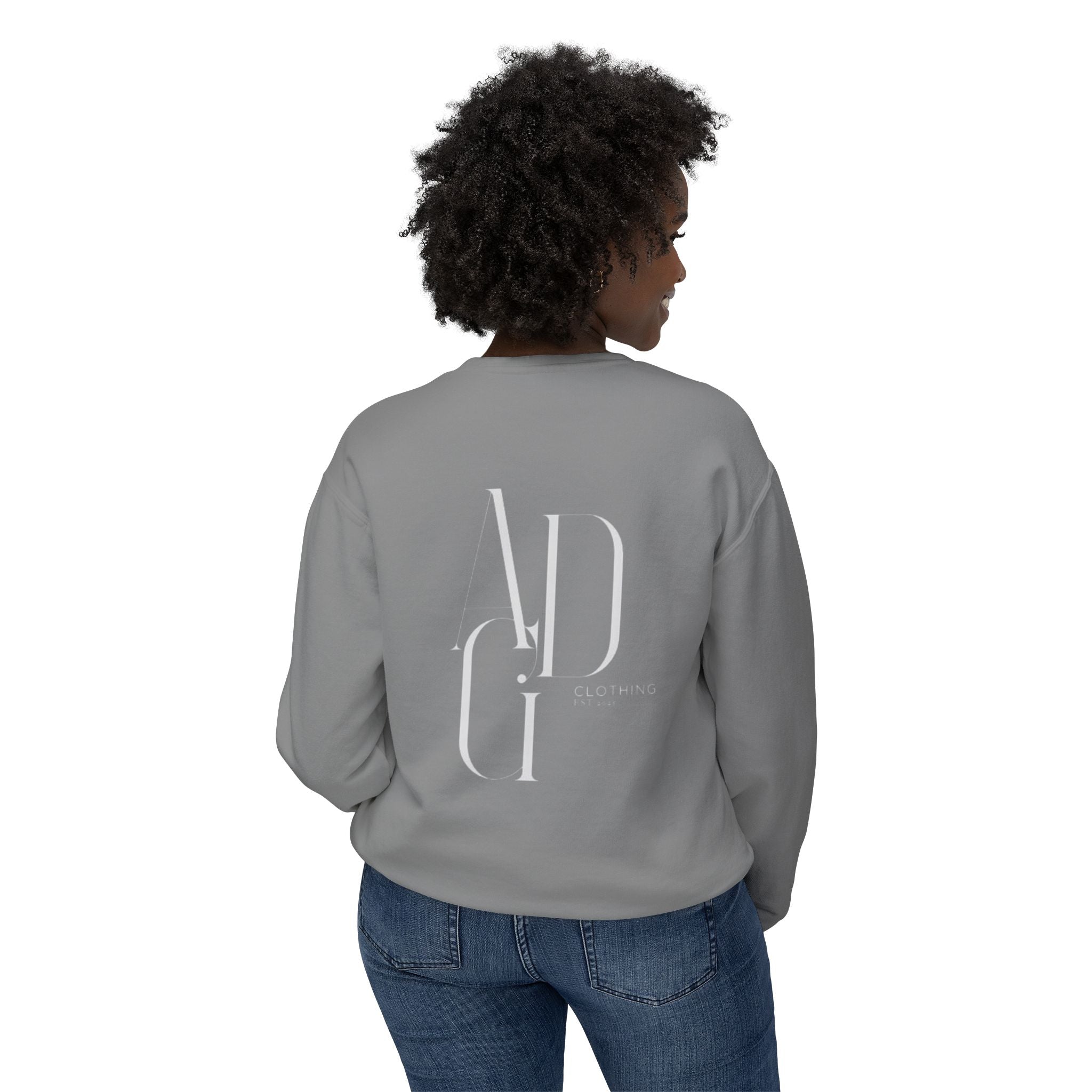 ADG Logo Crewneck Sweatshirt — Lightweight Casual Pullover