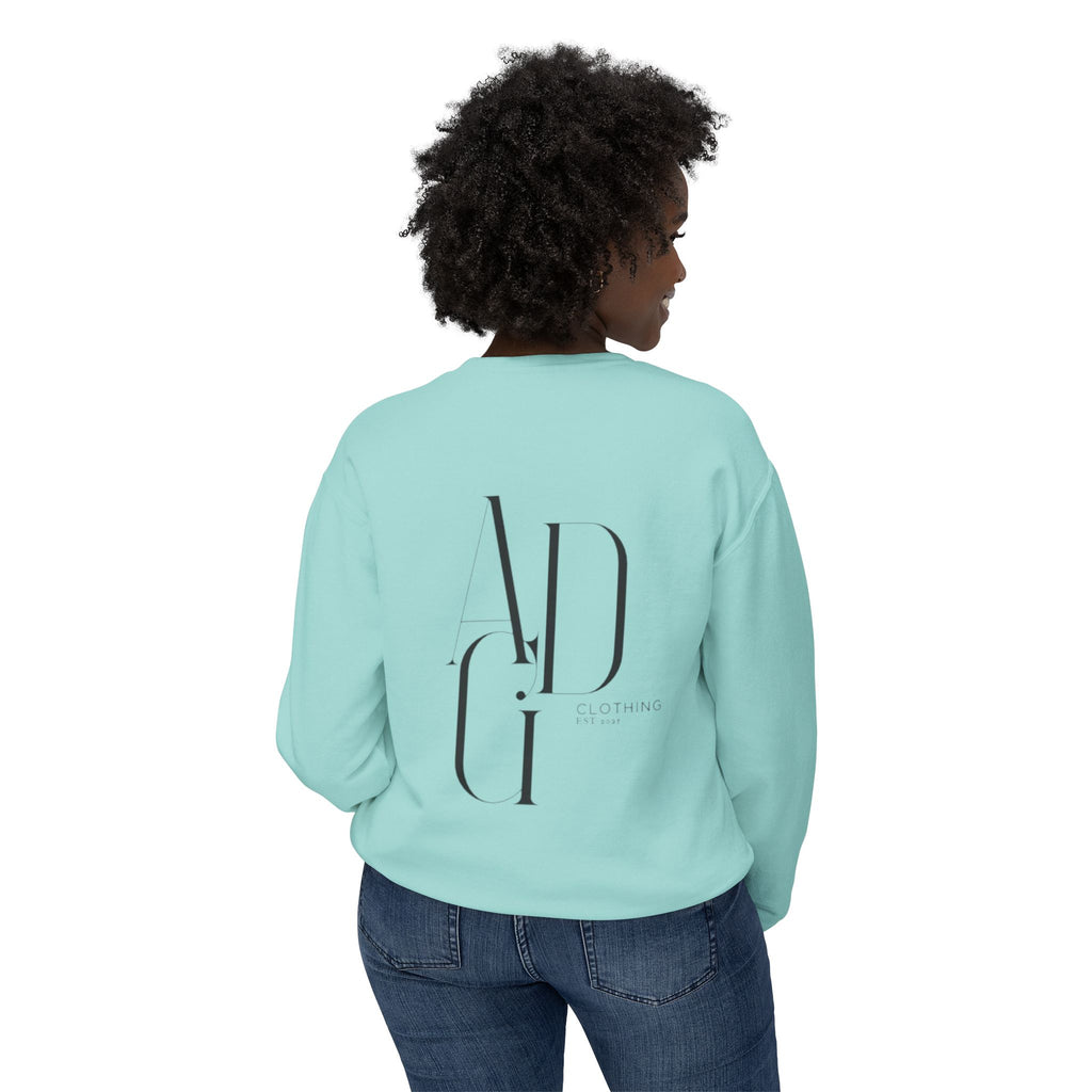 ADG Logo Crewneck Sweatshirt — Lightweight Casual Pullover
