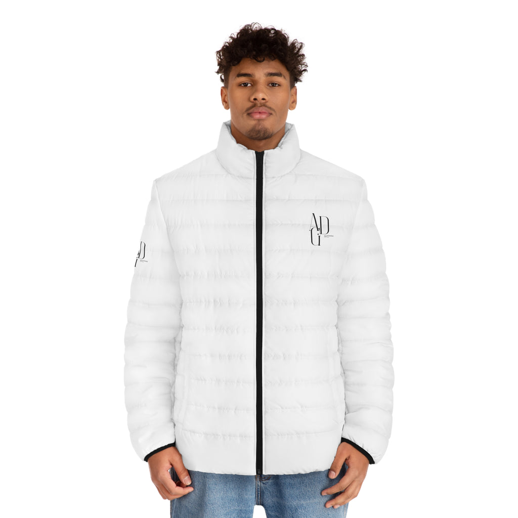 Puffer Jacket — ADG Logo Men's Winter Coat