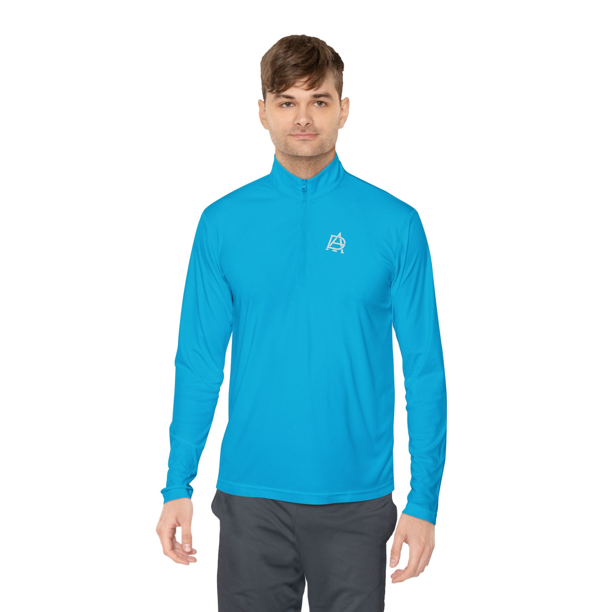 Quarter-Zip Pullover with Monogram Logo