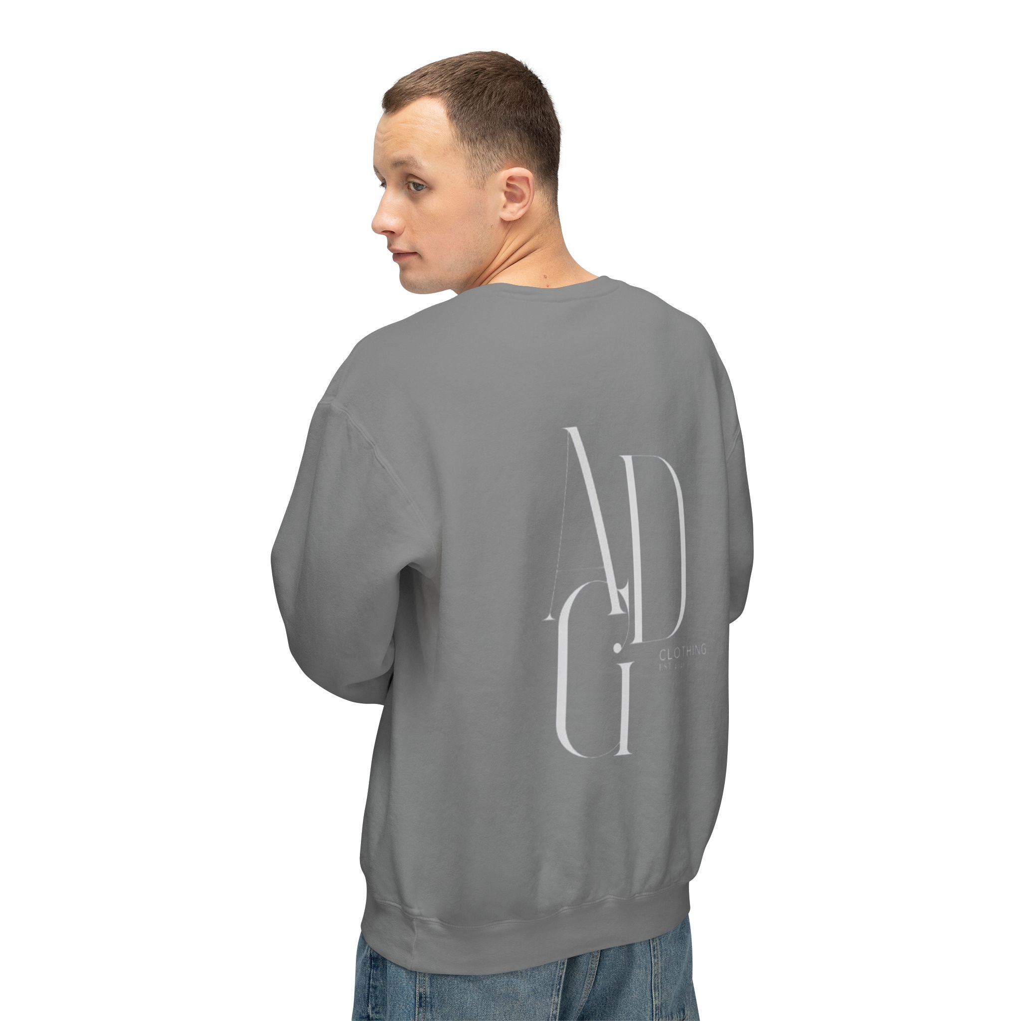 ADG Logo Crewneck Sweatshirt — Lightweight Casual Pullover