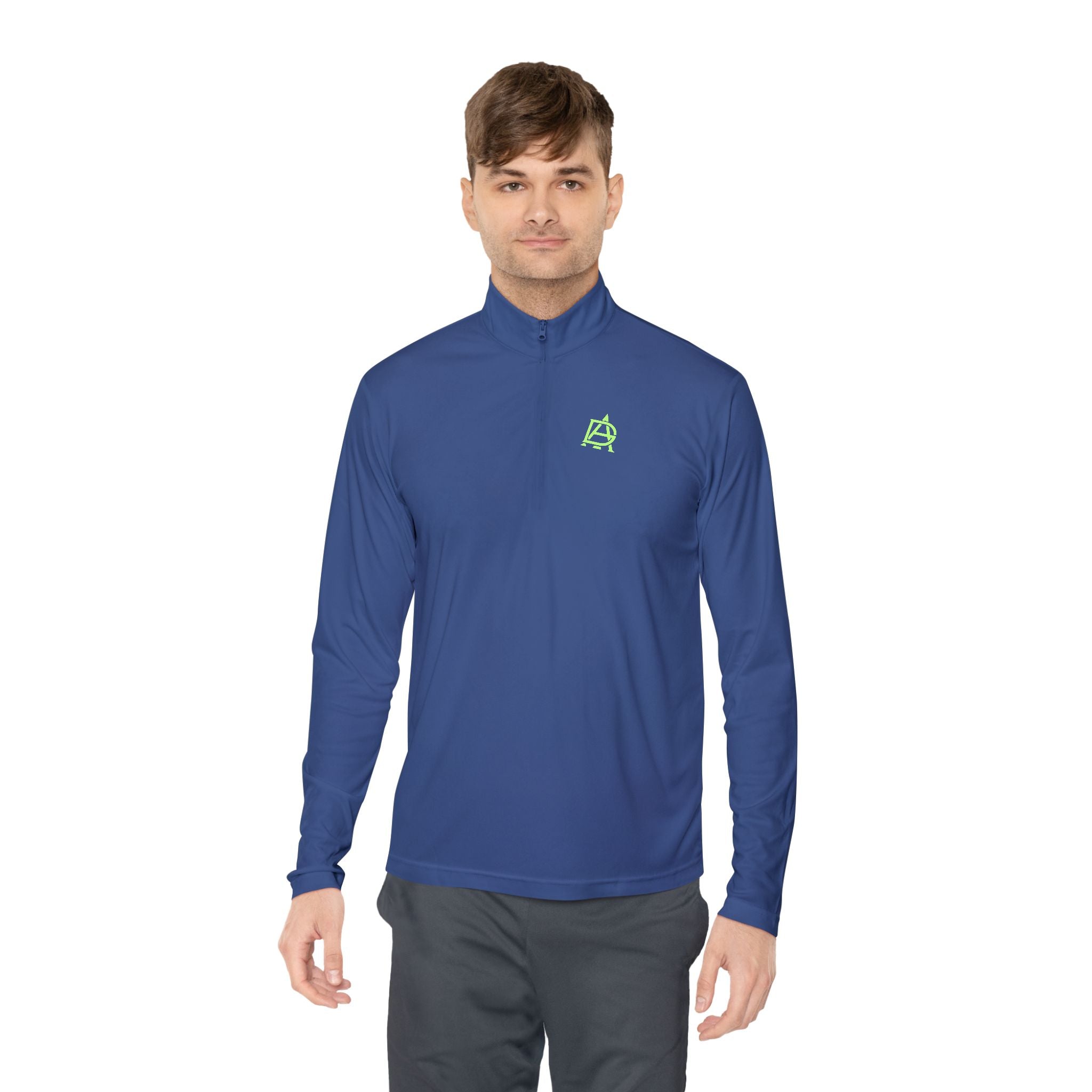 Quarter-Zip Pullover with Monogram Logo