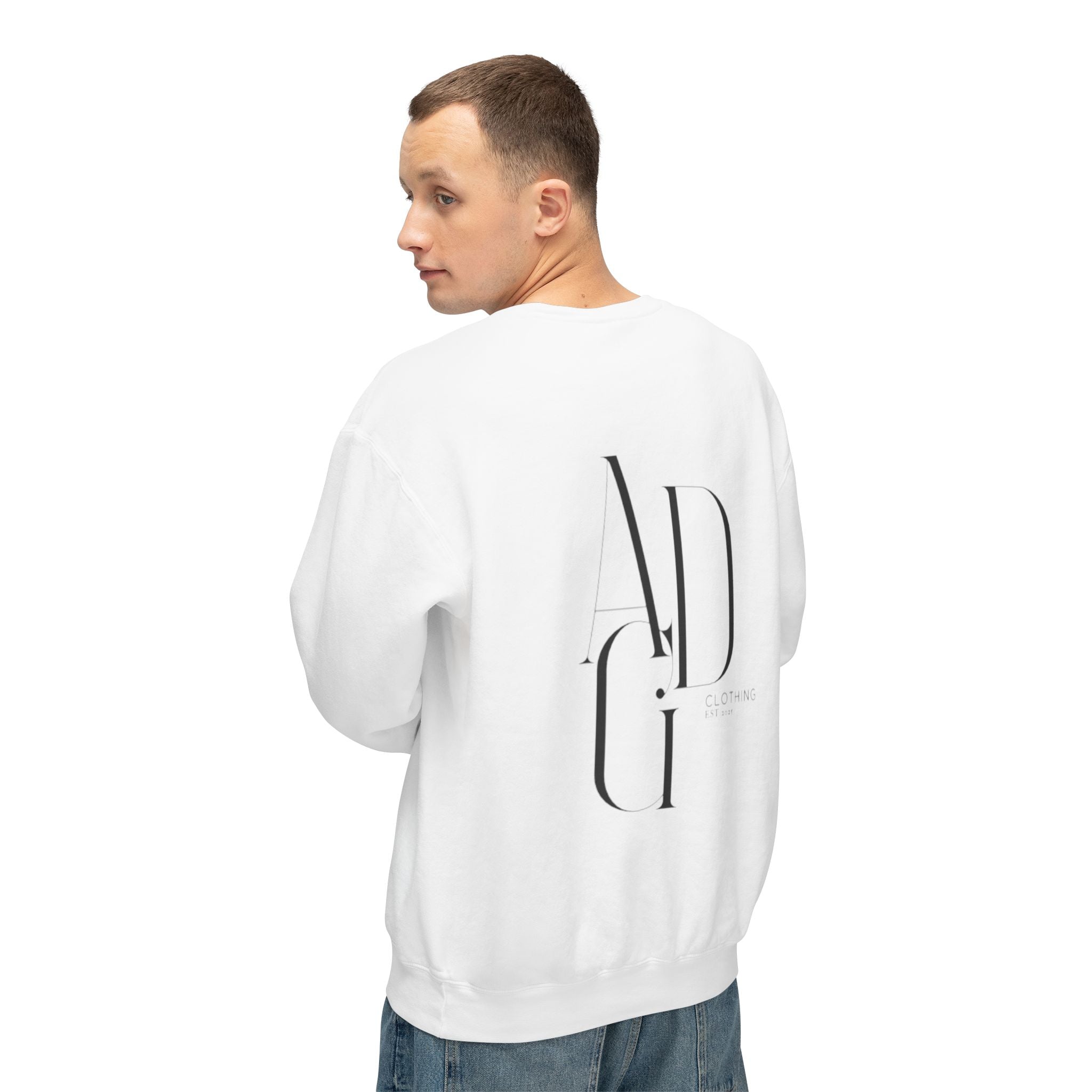 ADG Logo Crewneck Sweatshirt — Lightweight Casual Pullover