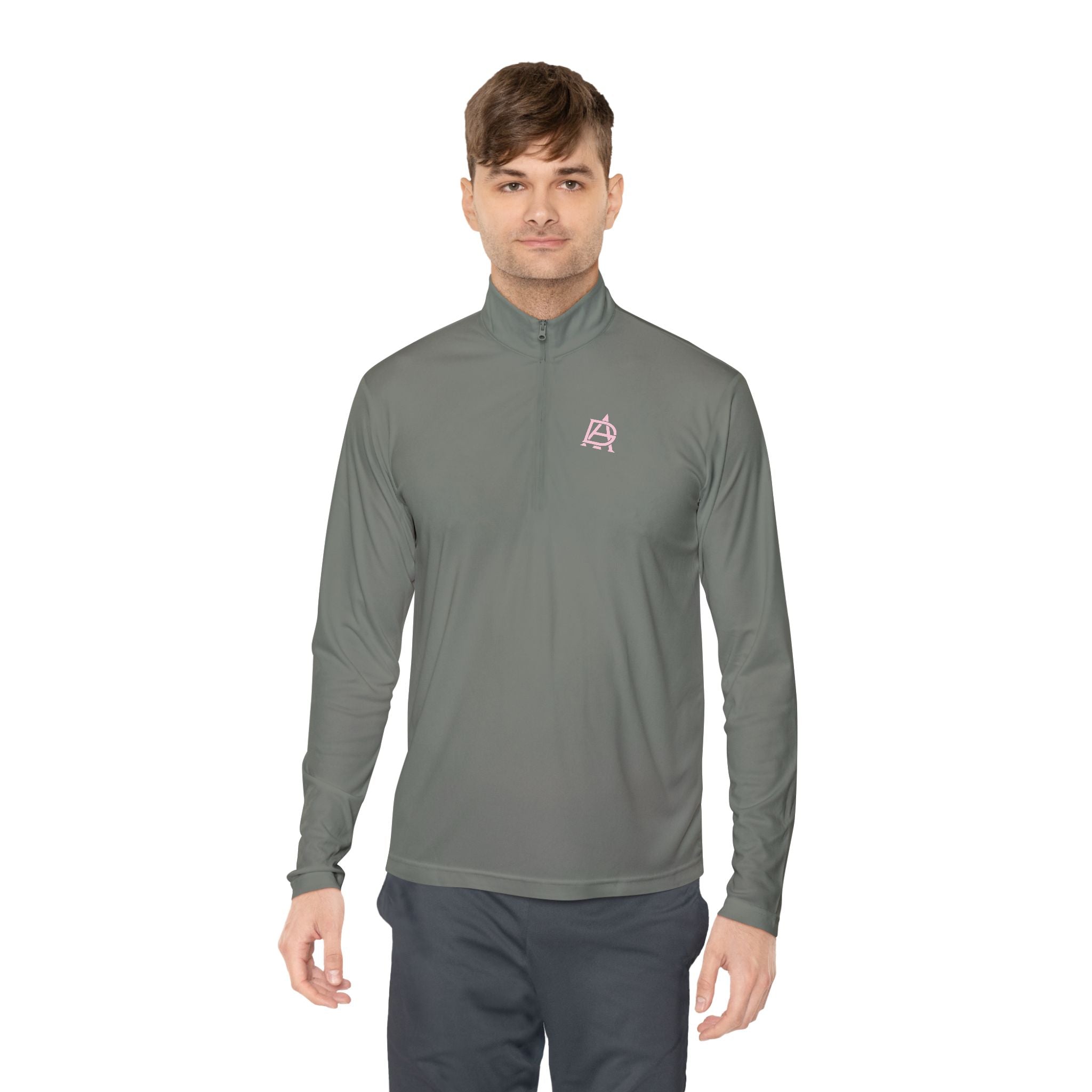 Quarter-Zip Pullover with Monogram Logo