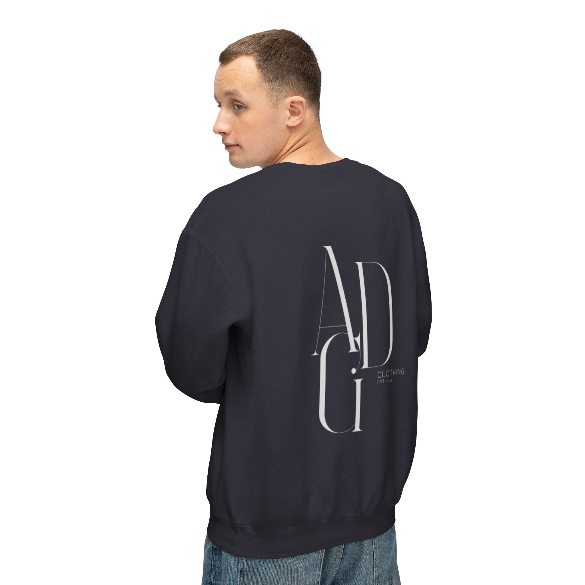 ADG Logo Crewneck Sweatshirt — Lightweight Casual Pullover