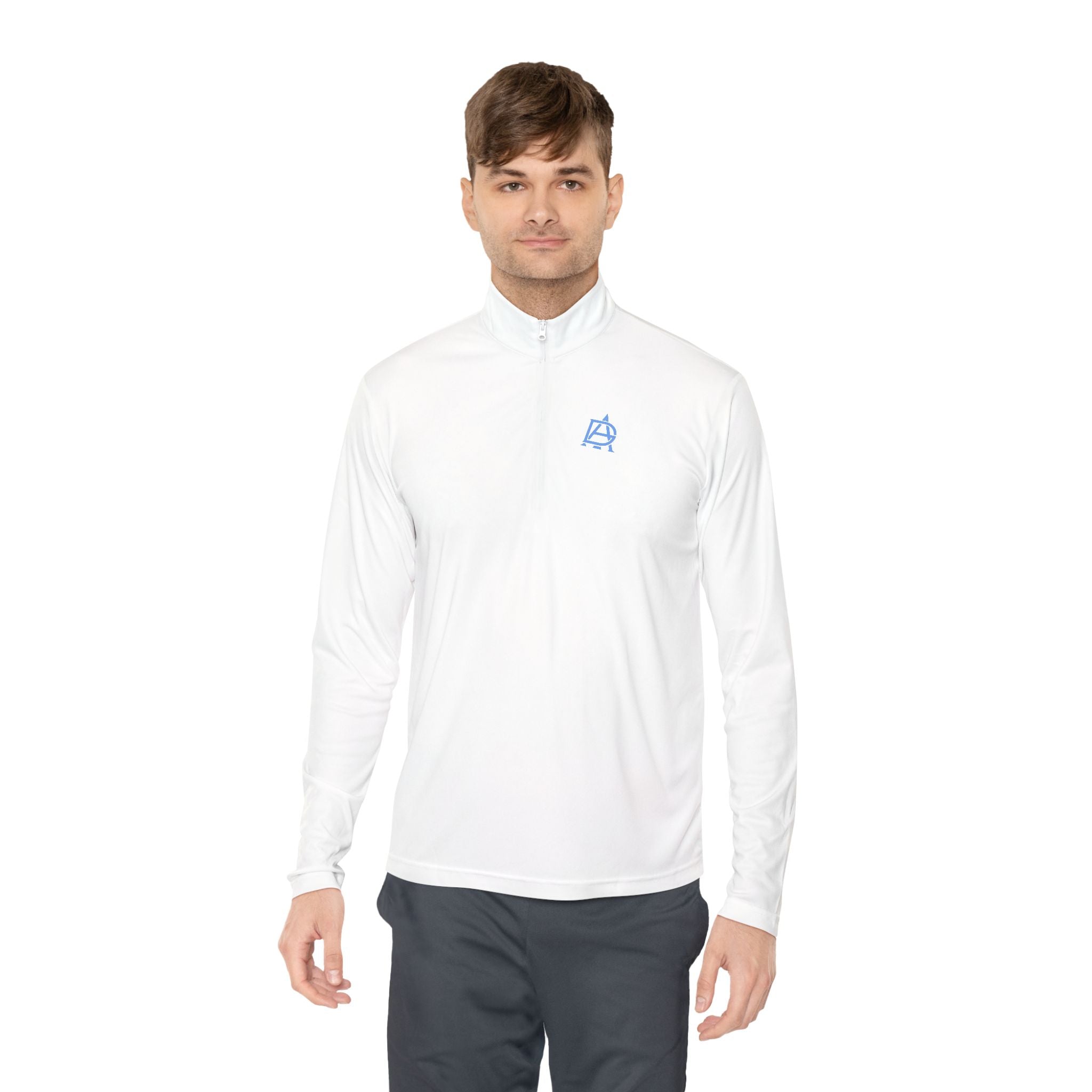 Quarter-Zip Pullover with Monogram Logo